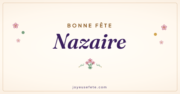 Image « Bonne fête Nazaire » au format large