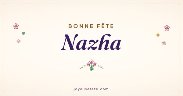 Image « Bonne fête Nazha » au format large