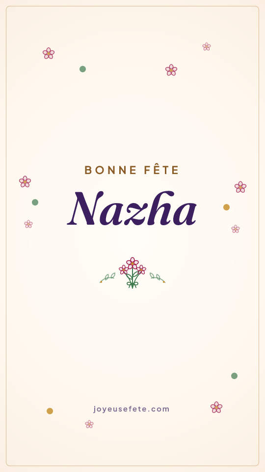 Image « Bonne fête Nazha » au format story