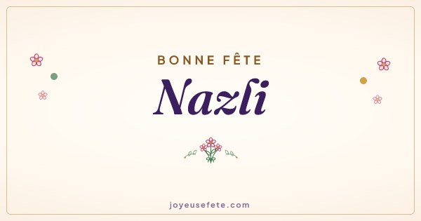 Image « Bonne fête Nazli » au format large