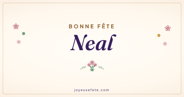 Image « Bonne fête Neal » au format large