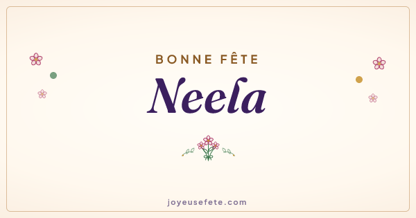 Image « Bonne fête Neela » au format large