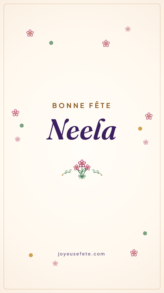 Image « Bonne fête Neela » au format story