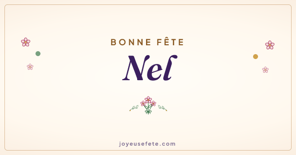 Image « Bonne fête Nel » au format large