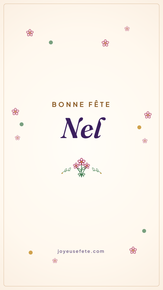 Image « Bonne fête Nel » au format story