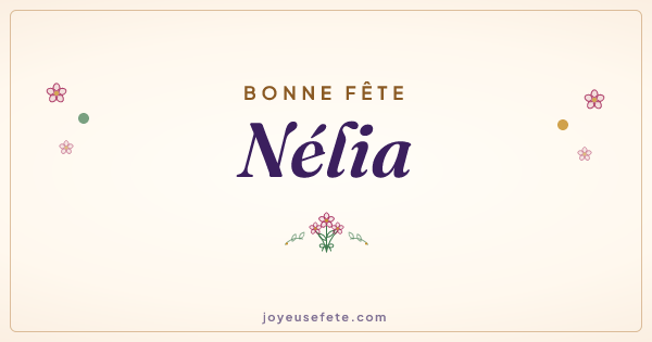 Image « Bonne fête Nélia » au format large