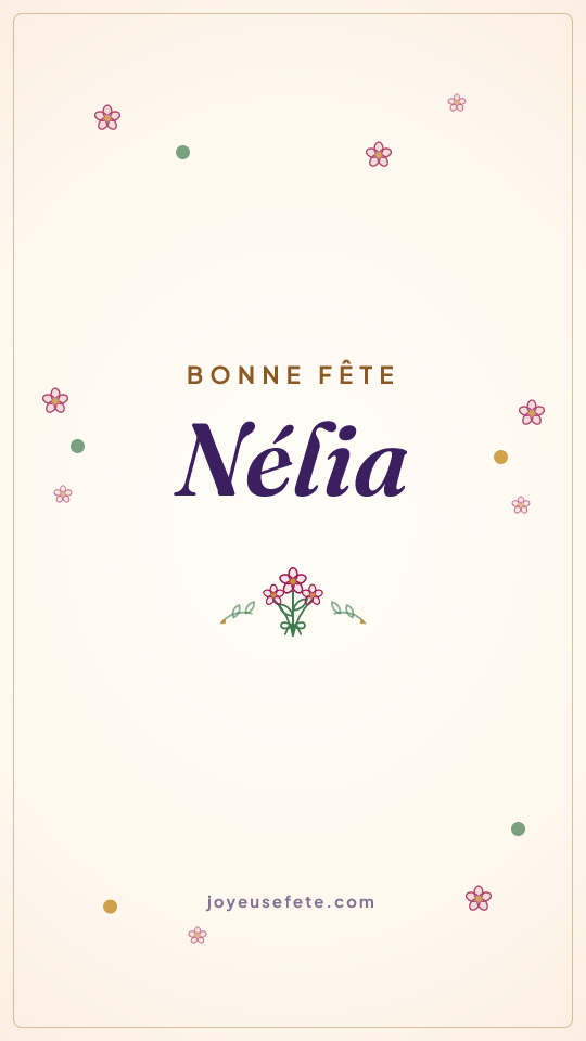 Image « Bonne fête Nélia » au format story