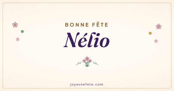 Image « Bonne fête Nélio » au format large