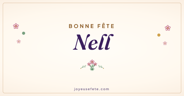 Image « Bonne fête Nell » au format large