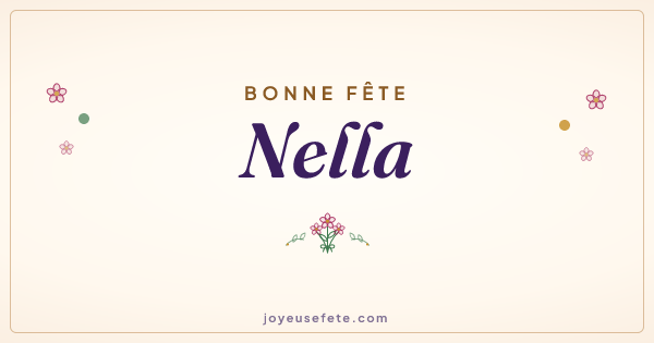 Image « Bonne fête Nella » au format large