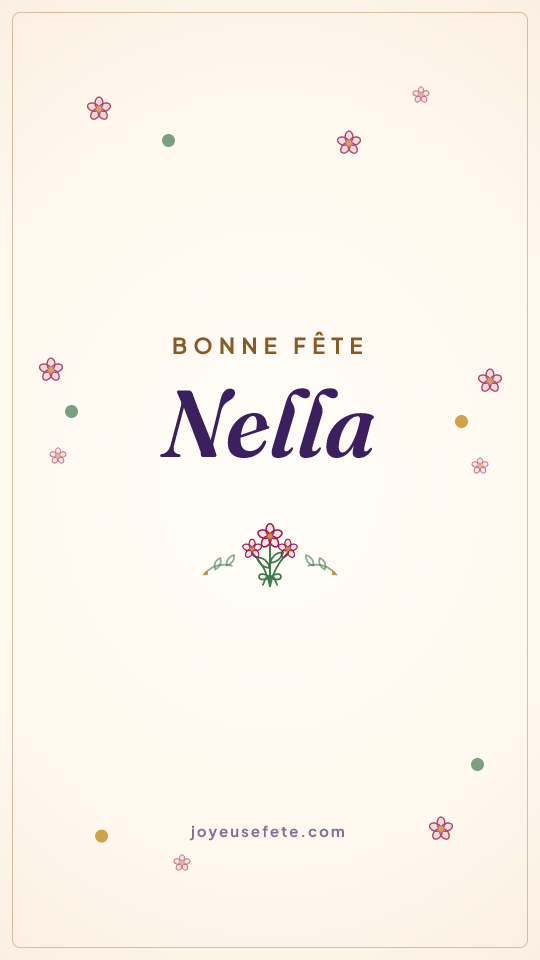 Image « Bonne fête Nella » au format story