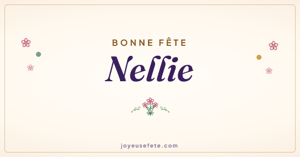 Image « Bonne fête Nellie » au format large