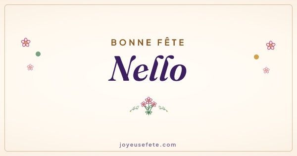 Image « Bonne fête Nello » au format large