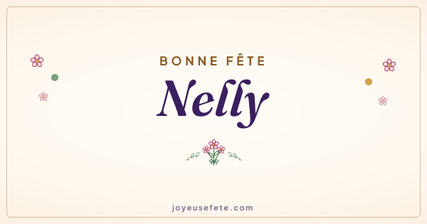Image « Bonne fête Nelly » au format large