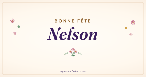Image « Bonne fête Nelson » au format large