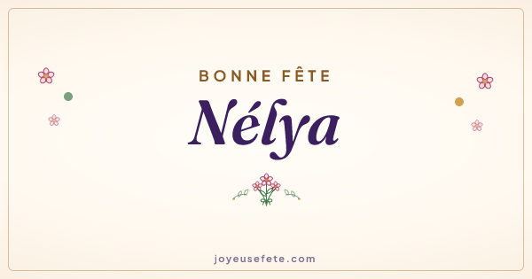 Image « Bonne fête Nélya » au format large