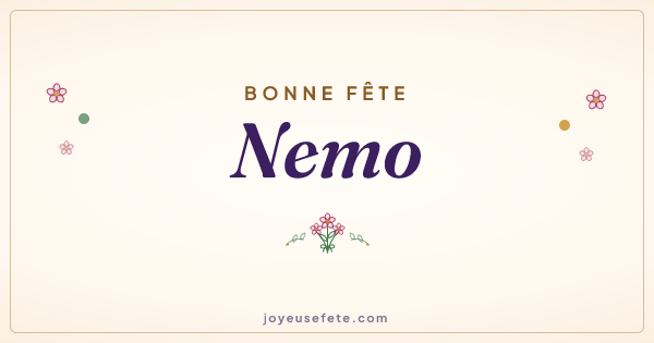 Image « Bonne fête Nemo » au format large