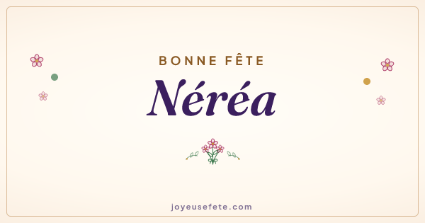 Image « Bonne fête Néréa » au format large
