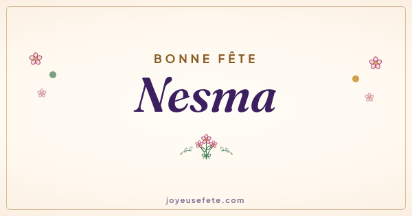 Image « Bonne fête Nesma » au format large