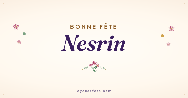 Image « Bonne fête Nesrin » au format large