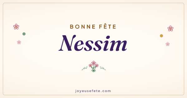 Image « Bonne fête Nessim » au format large