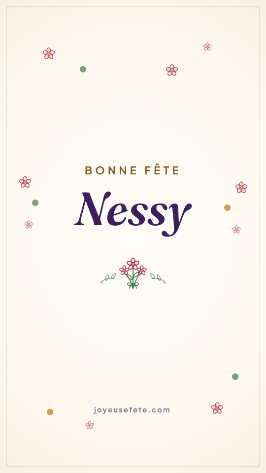 Image « Bonne fête Nessy » au format story