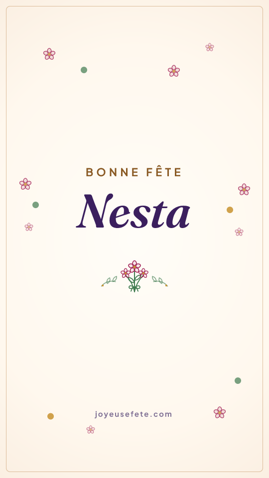 Image « Bonne fête Nesta » au format story