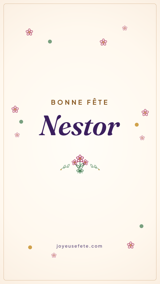 Image « Bonne fête Nestor » au format story