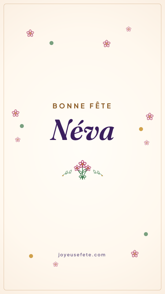 Image « Bonne fête Néva » au format story