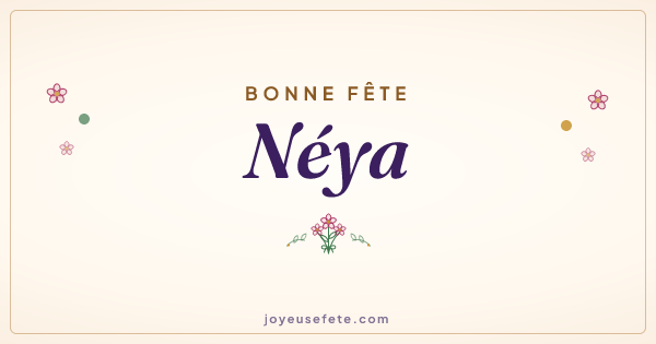 Image « Bonne fête Néya » au format large