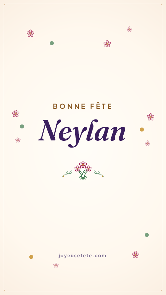 Image « Bonne fête Neylan » au format story