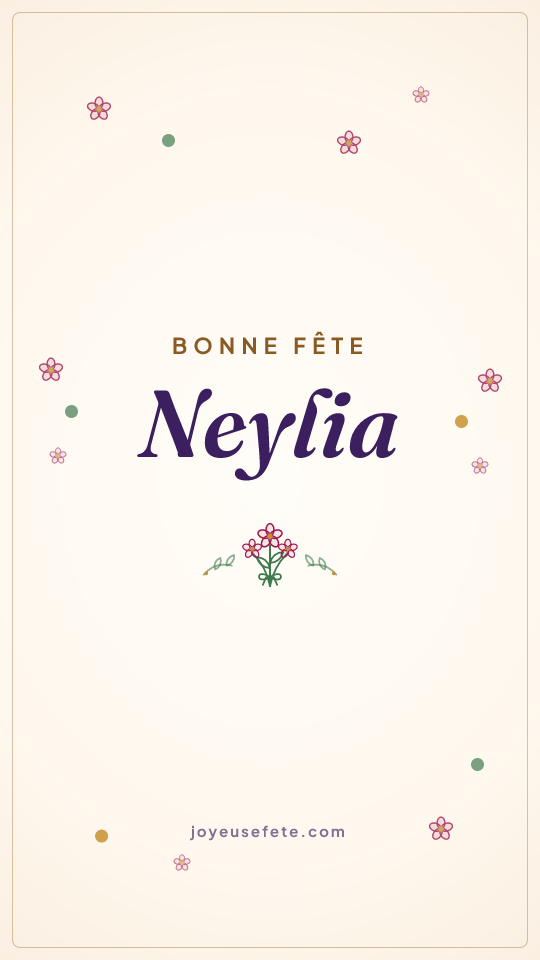 Image « Bonne fête Neylia » au format story