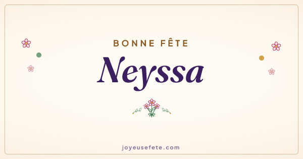 Image « Bonne fête Neyssa » au format large