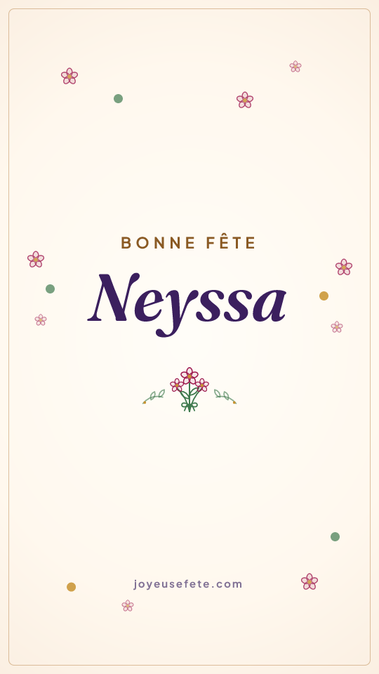 Image « Bonne fête Neyssa » au format story