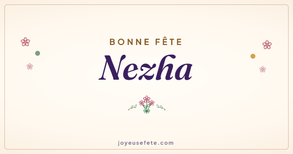 Image « Bonne fête Nezha » au format large