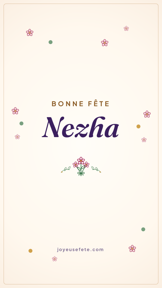 Image « Bonne fête Nezha » au format story