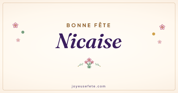 Image « Bonne fête Nicaise » au format large