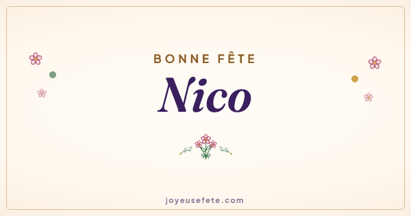 Image « Bonne fête Nico » au format large
