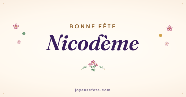 Image « Bonne fête Nicodème » au format large