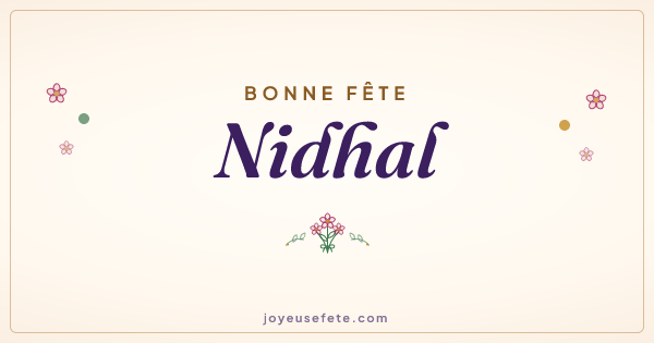 Image « Bonne fête Nidhal » au format large