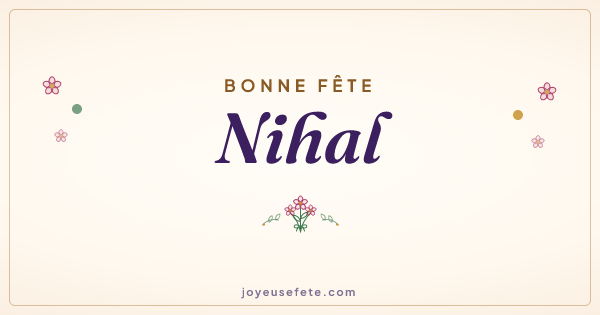 Image « Bonne fête Nihal » au format large