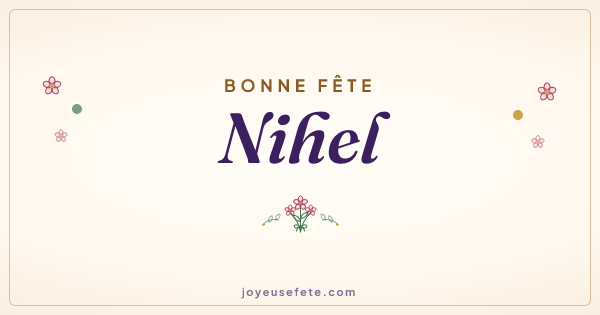 Image « Bonne fête Nihel » au format large