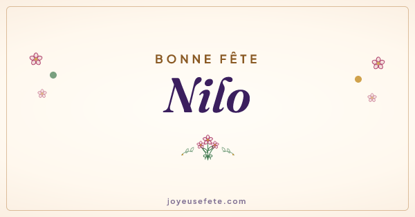 Image « Bonne fête Nilo » au format large