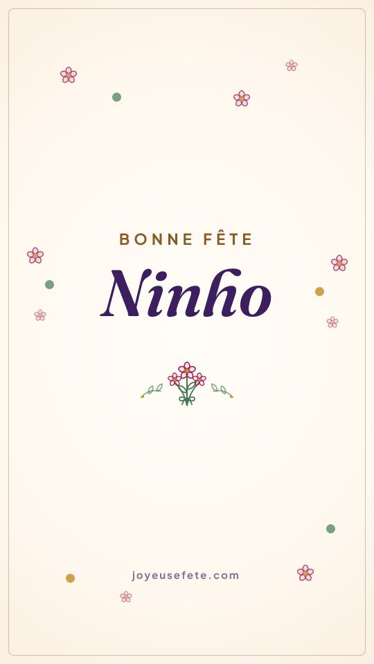 Image « Bonne fête Ninho » au format story