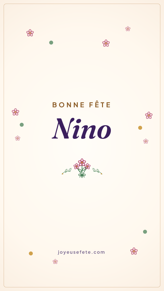 Image « Bonne fête Nino » au format story