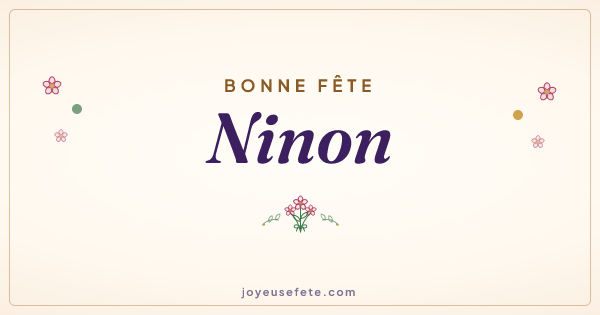 Image « Bonne fête Ninon » au format large