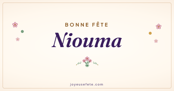Image « Bonne fête Niouma » au format large