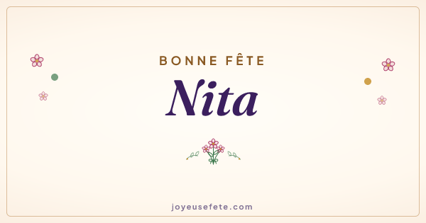 Image « Bonne fête Nita » au format large