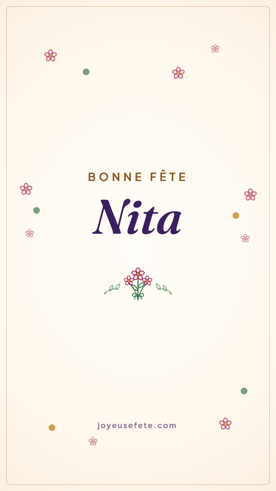 Image « Bonne fête Nita » au format story