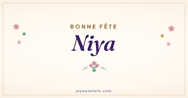 Image « Bonne fête Niya » au format large